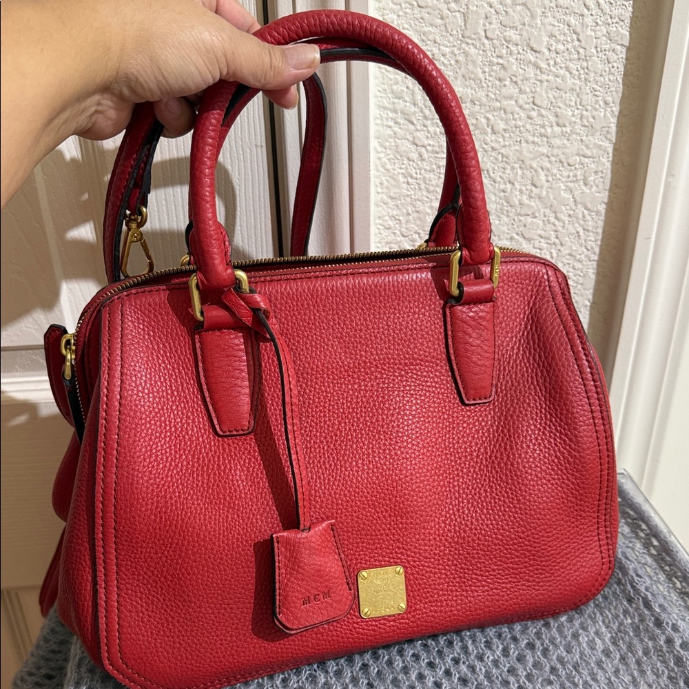 Red Leather Handbag